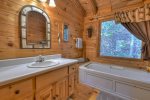 Loft Master Bathroom with ONLY a Jetted Garden Tub 